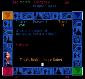 Trivial Pursuit (Young Players Edition) screen shot game playing